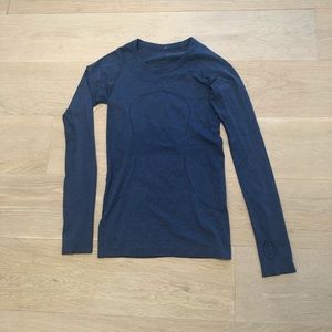 Lululemon blue long sleeve shirt